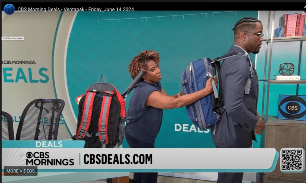 VentaPak Featured on CBS Mornings: The Ultimate Solution for Backpack Heat and Sweat