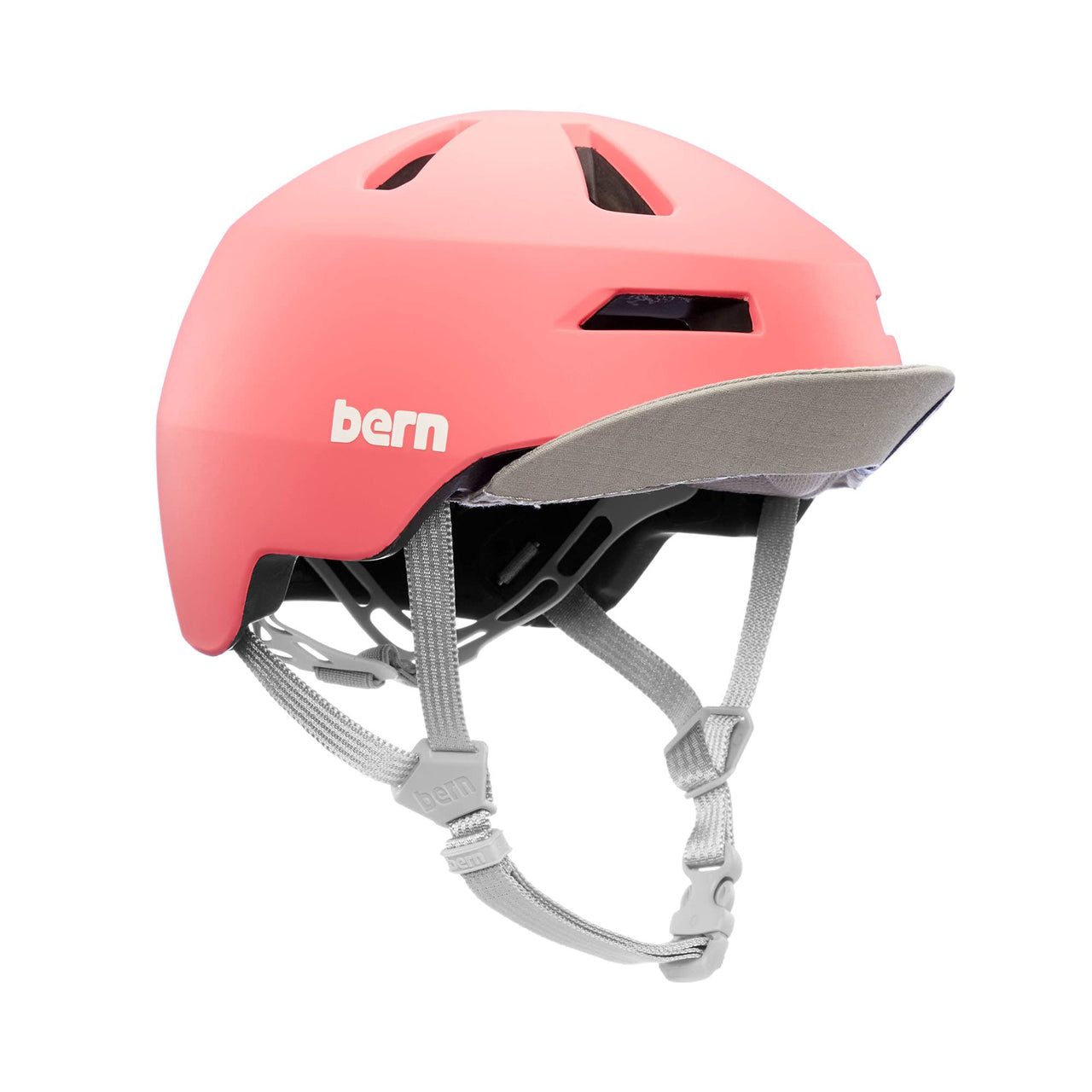 BERN, Nino 2.0 Kids Bike Helmet, Matte Grapefruit, Medium by NR Outlet